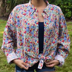 TOMMY HILFIGER FLORAL BUTTON DOWN